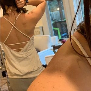 Lululemon strappy, white tank
